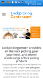 Mobile Screenshot of lockpickingcenter.com